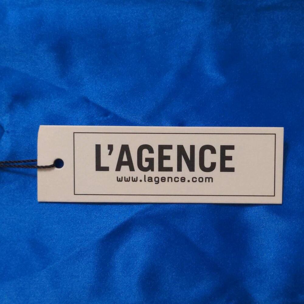 L'Agence Womens Kylee Camisole Cami Tank Top Blue Silk Charmeuse V Neck XS New - Picture 5 of 7